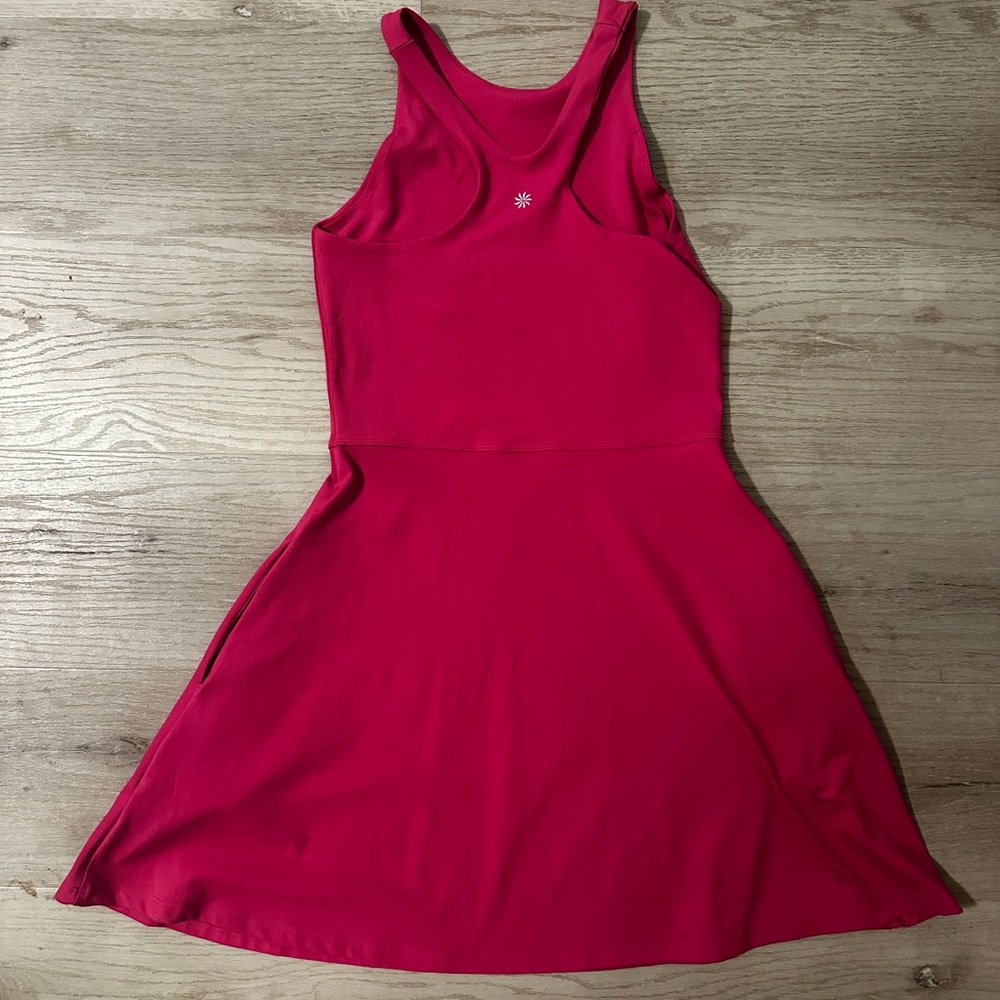 Athleta Conscious Dress in Salvia Pink, featuring Powervita fabric size XS